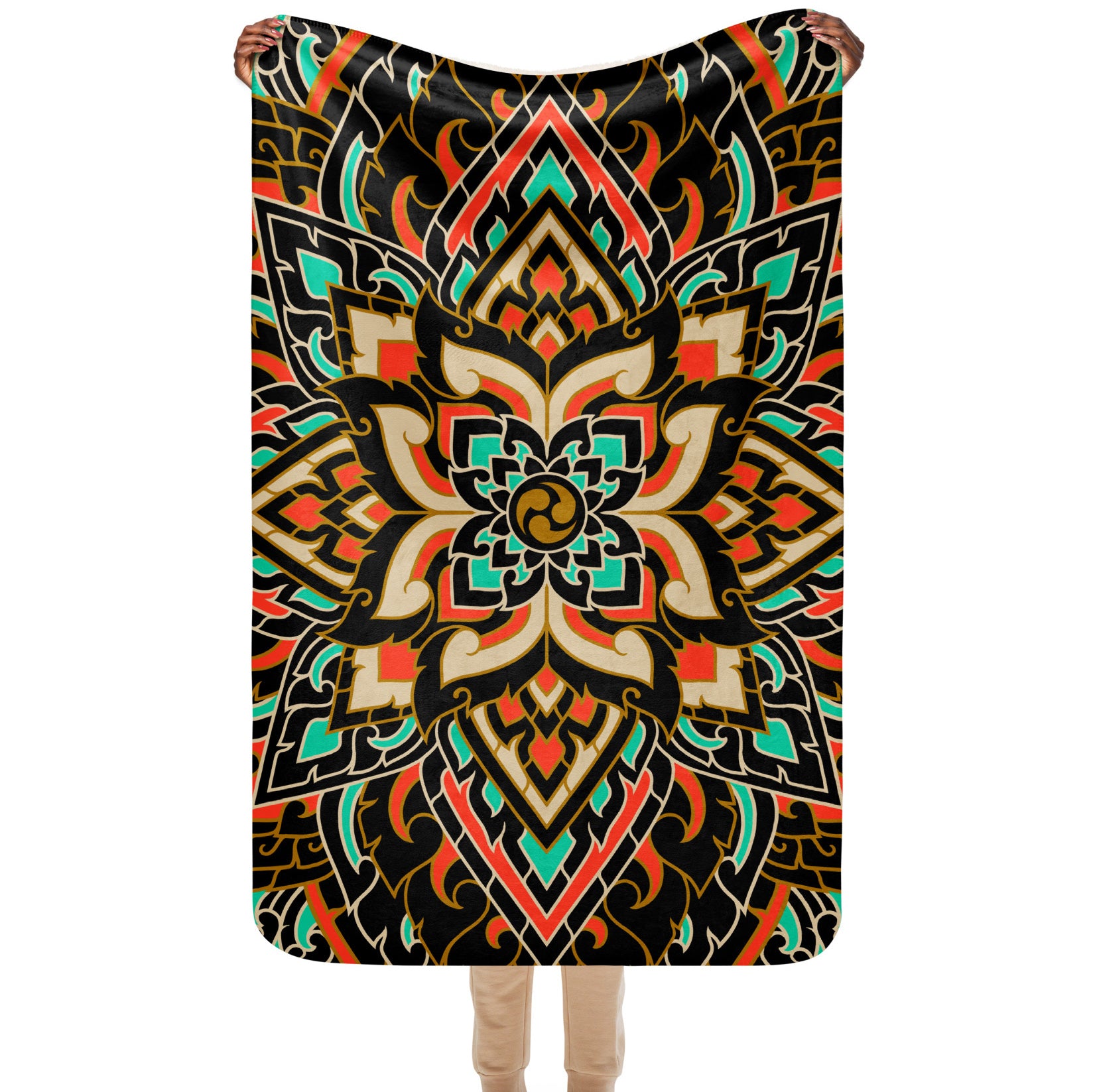 Mandala: Sherpa blanket
