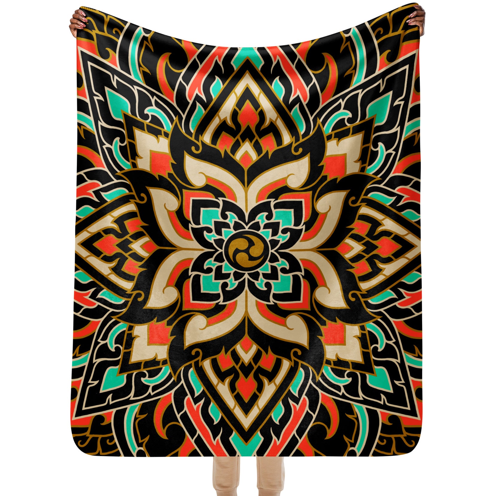 Mandala: Sherpa blanket
