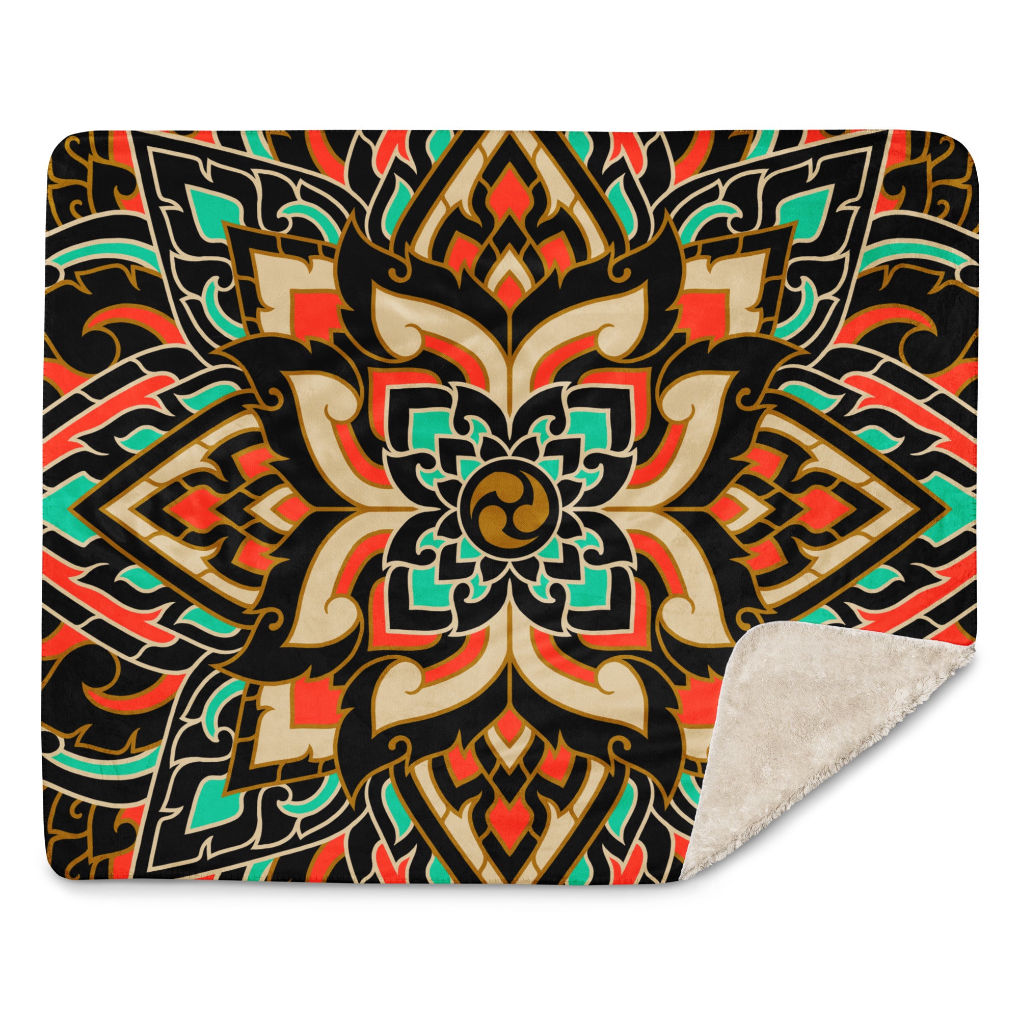 Mandala: Sherpa blanket