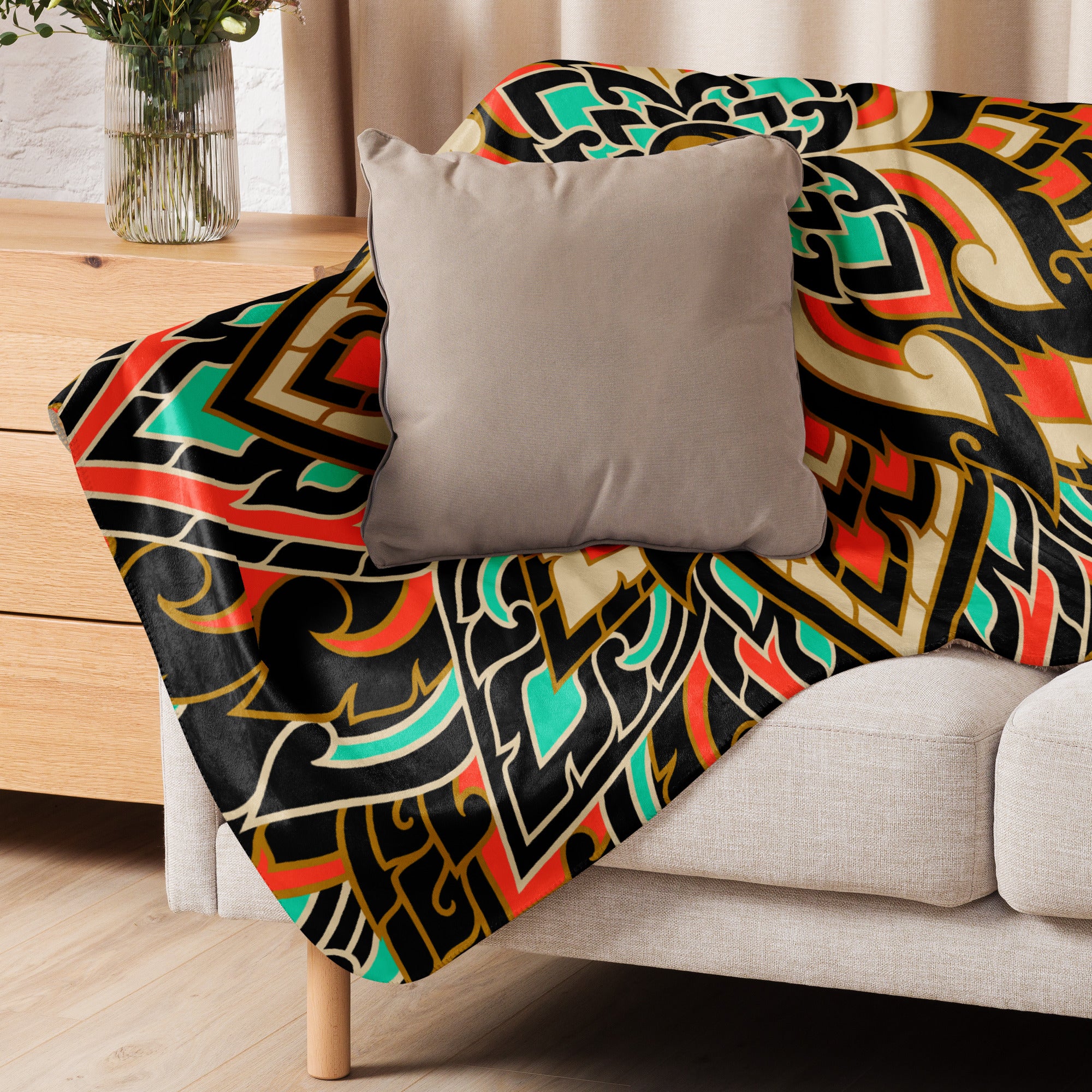 Mandala: Sherpa blanket
