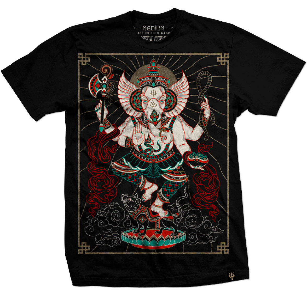 Ganesha ~ Short Sleeve T-shirt - Black