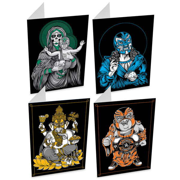 Lucha Greeting Cards: Set of 4