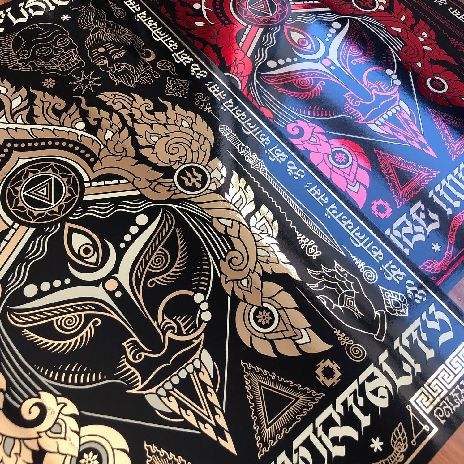 Liberation Through Realization: Foil Screen Prints