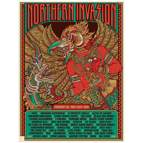 Northern Invasion: Festival Poster