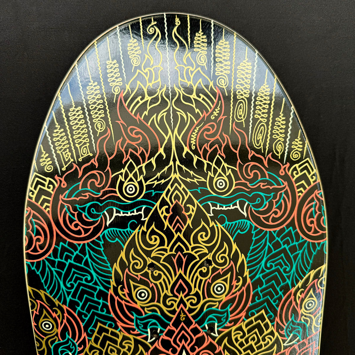 Hand Embellished Skate Deck: 'Awakening'