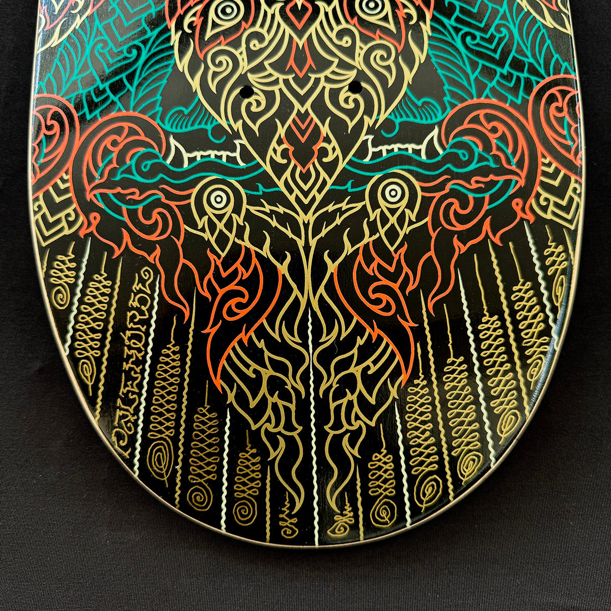 Hand Embellished Skate Deck: 'Awakening'