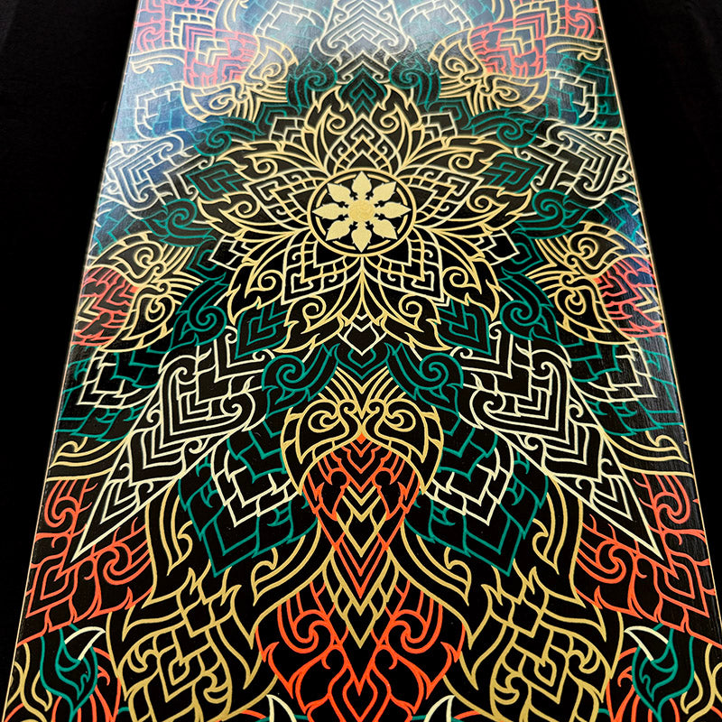 Hand Embellished Skate Deck: 'Awakening'