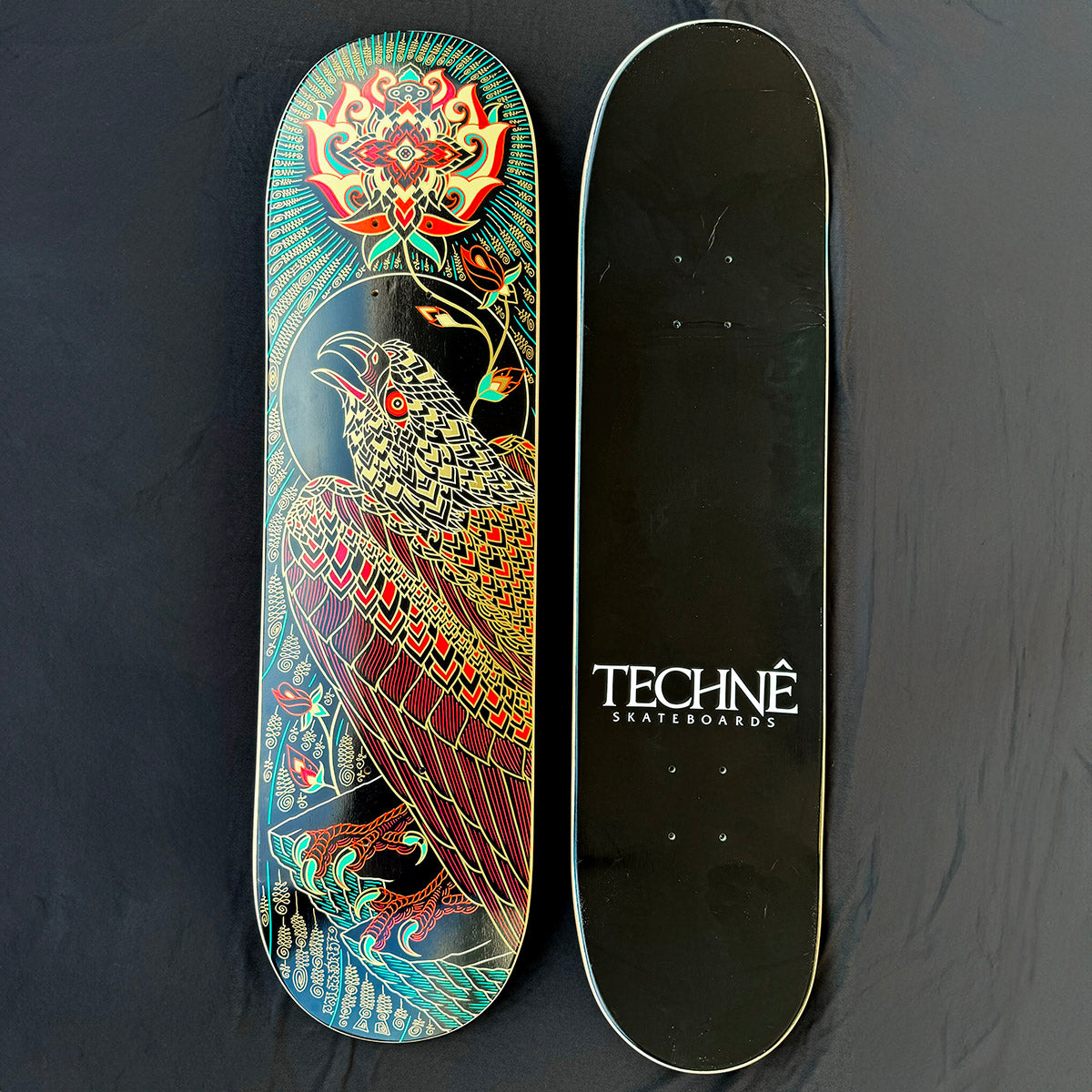 Hand Embellished Skate Deck: Eagle II