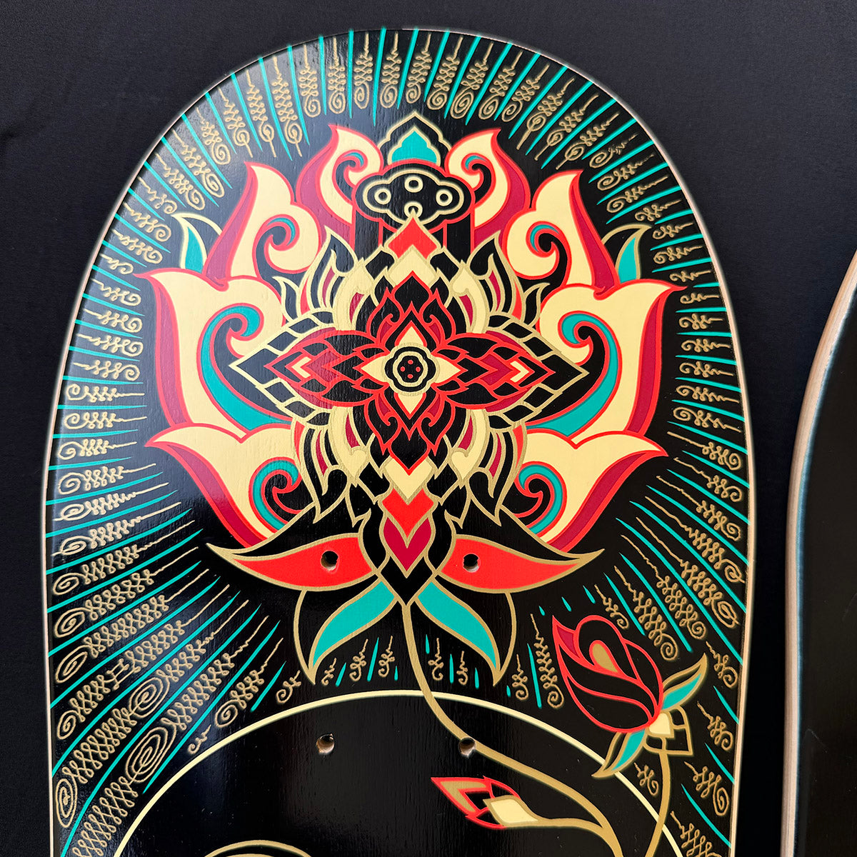 Hand Embellished Skate Deck: Eagle II