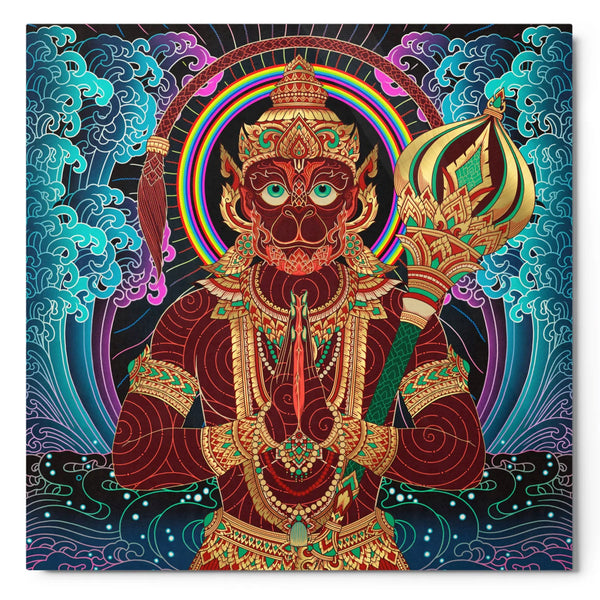 Hanuman Prayer: Metal Print