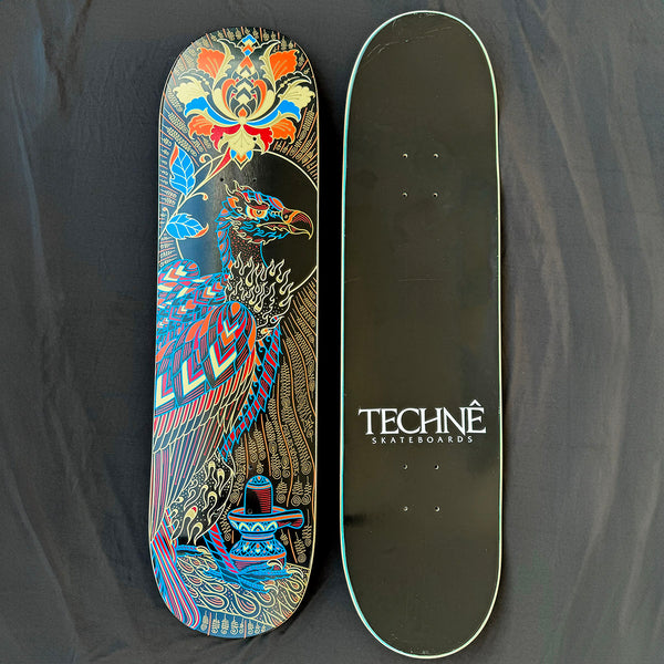 Hand Embellished Skate Deck: Vulture - Shiva Lingam