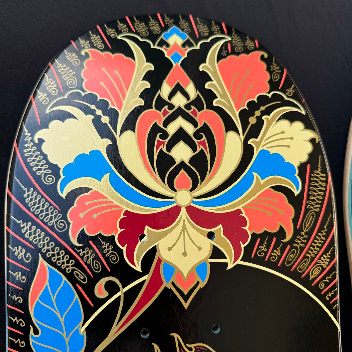 Hand Embellished Skate Deck: Vulture - Shiva Lingam