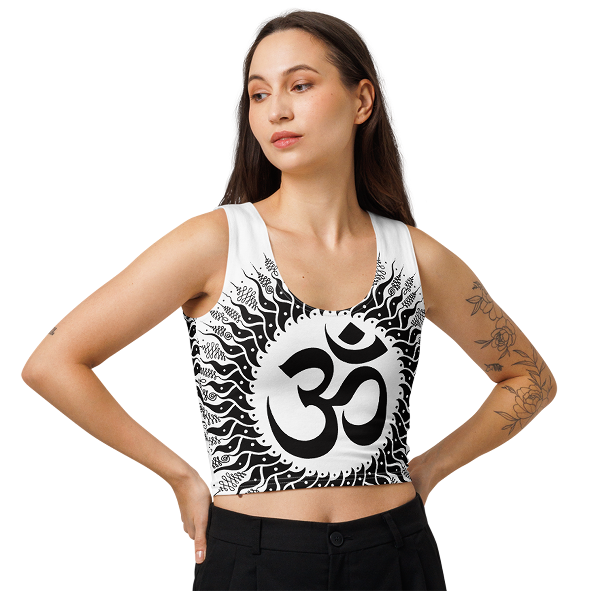 Cosmic OM - Women’s Crop Top (Huge Print)