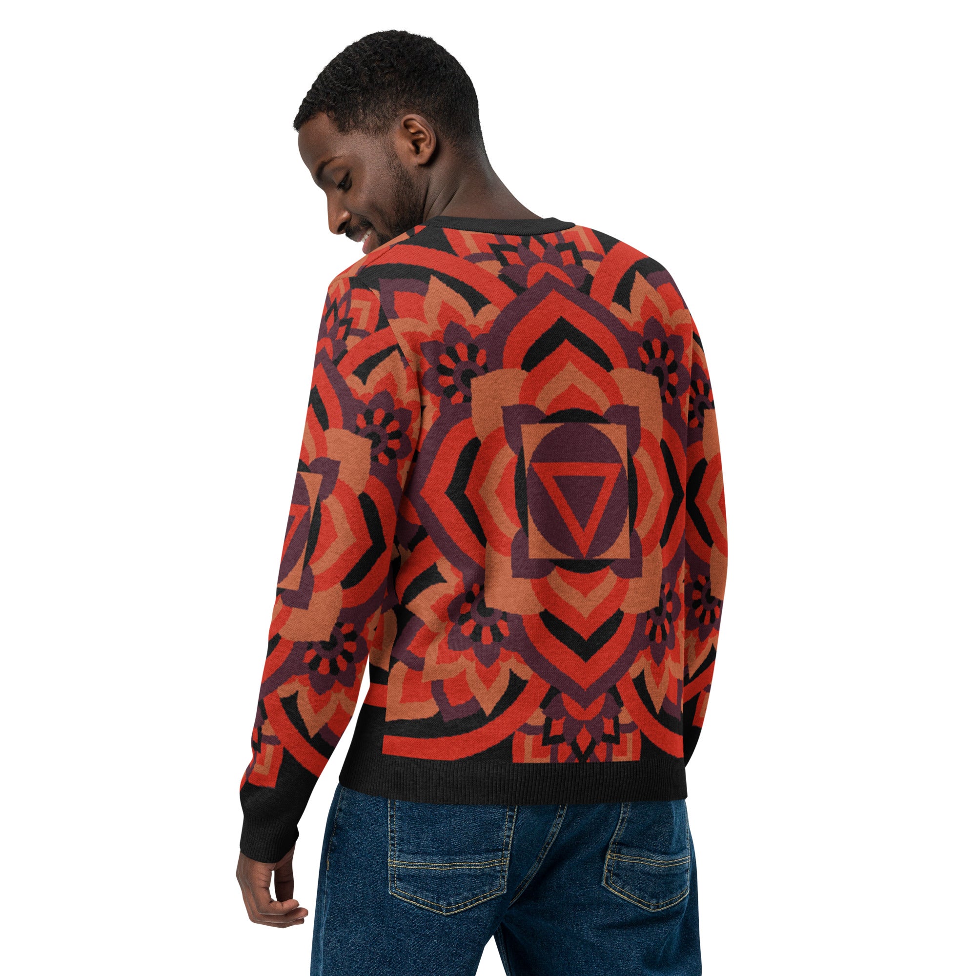Root Chakra: Knitted Crew Neck Sweater