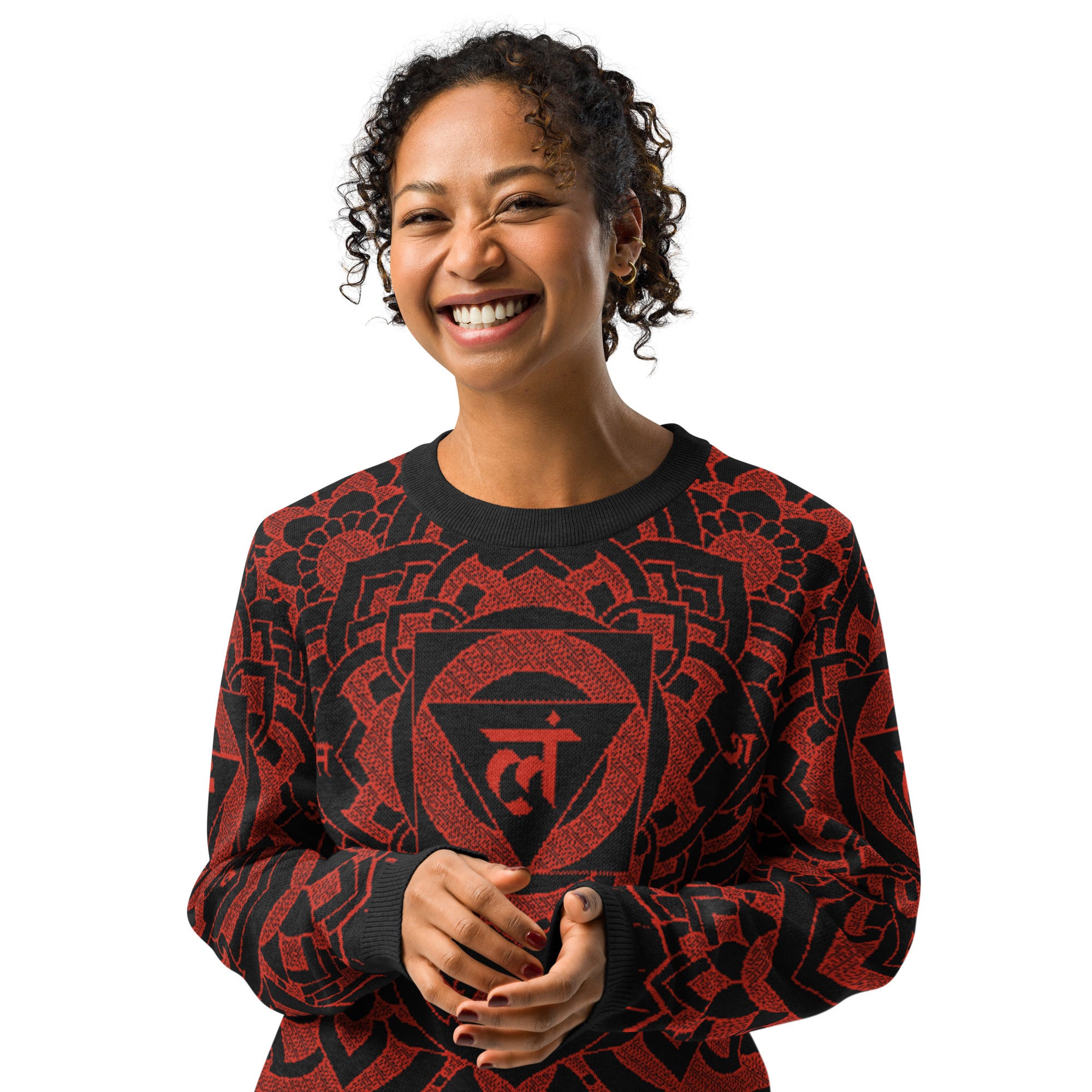 Root Chakra: Knitted crew neck sweater