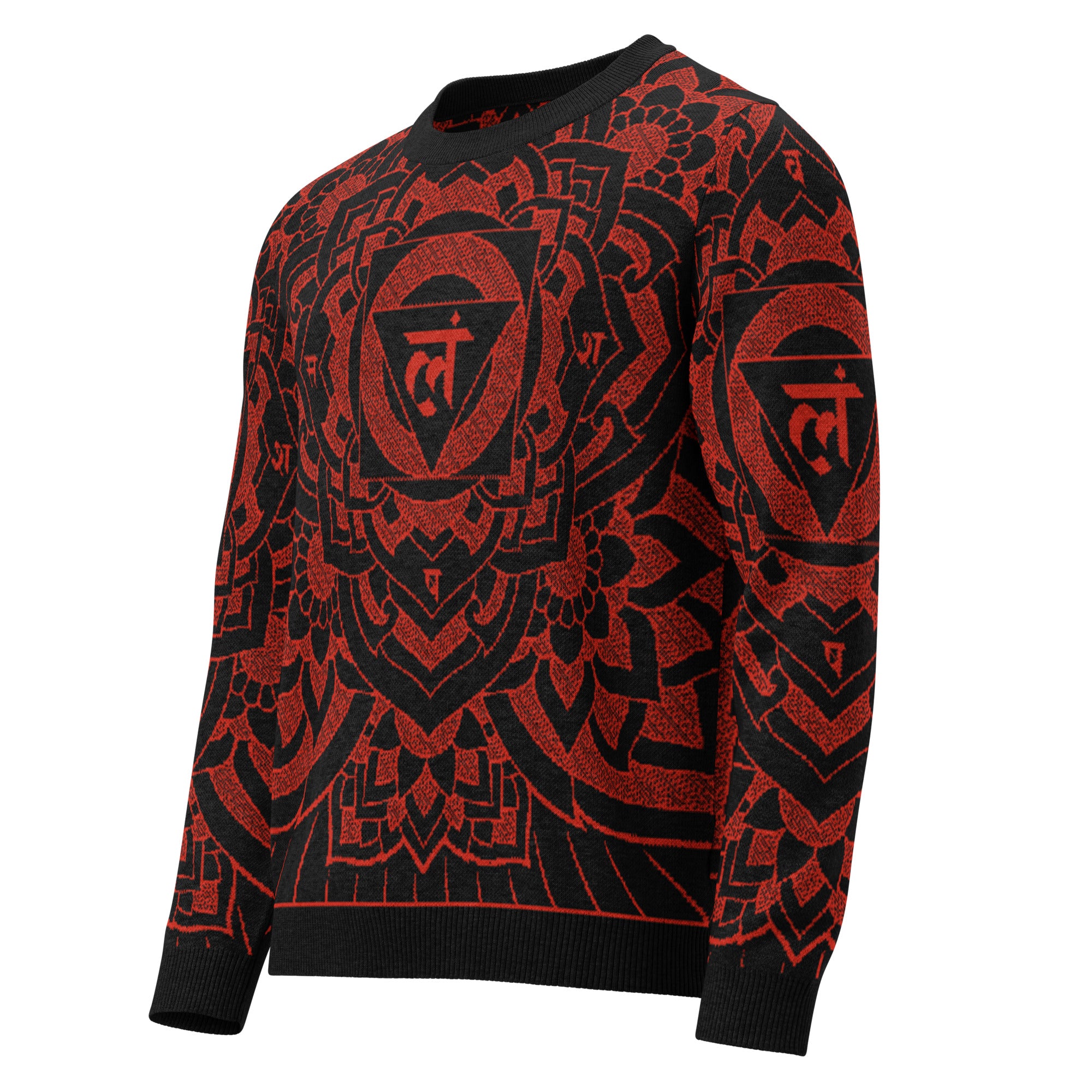Root Chakra: Knitted crew neck sweater