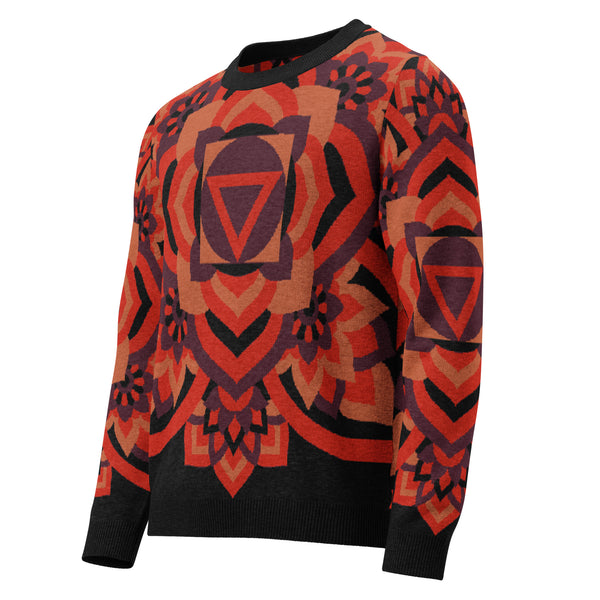Root Chakra: Knitted Crew Neck Sweater