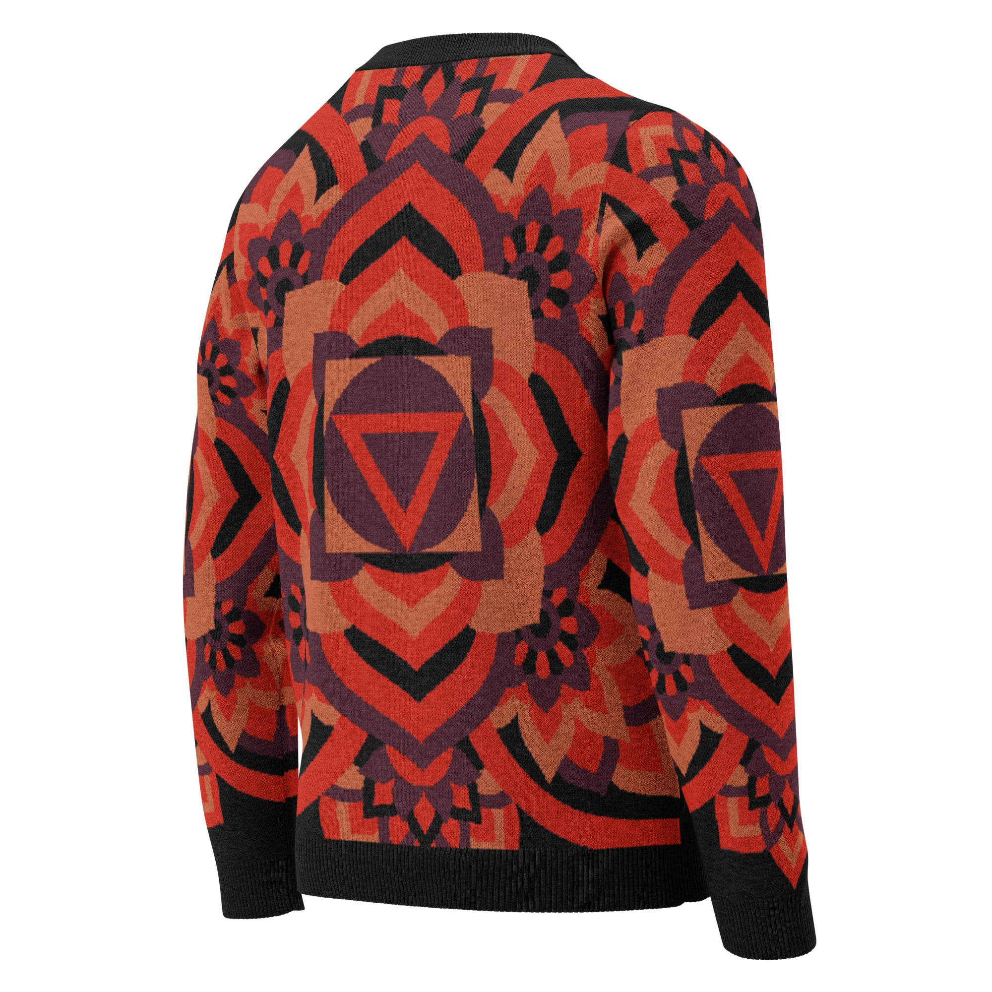 Root Chakra: Knitted Crew Neck Sweater