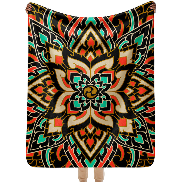 Mandala: Sherpa blanket