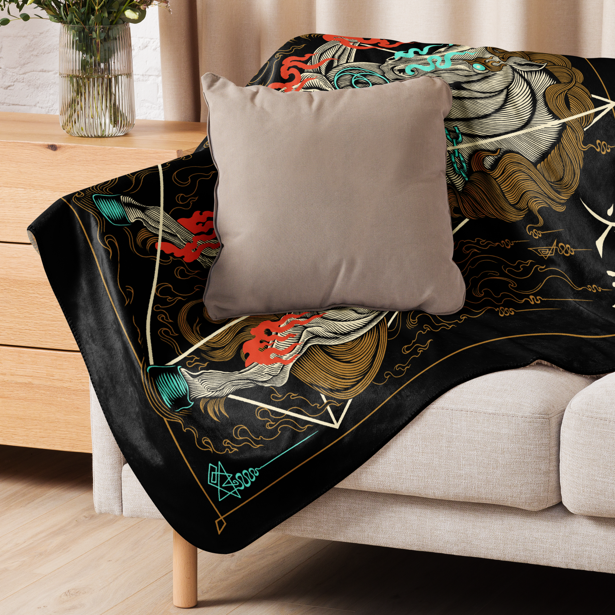 Year of the Fire Horse: Sherpa blanket