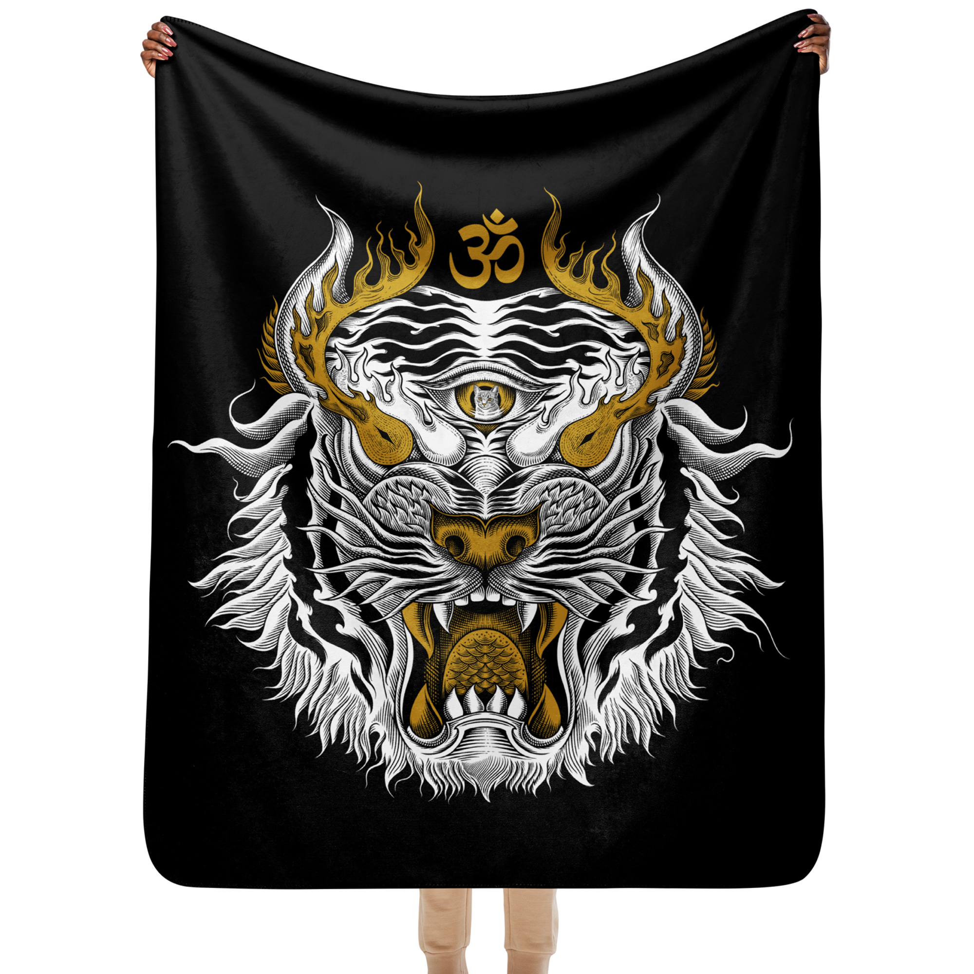 'Tiger Tamer' Sherpa blanket