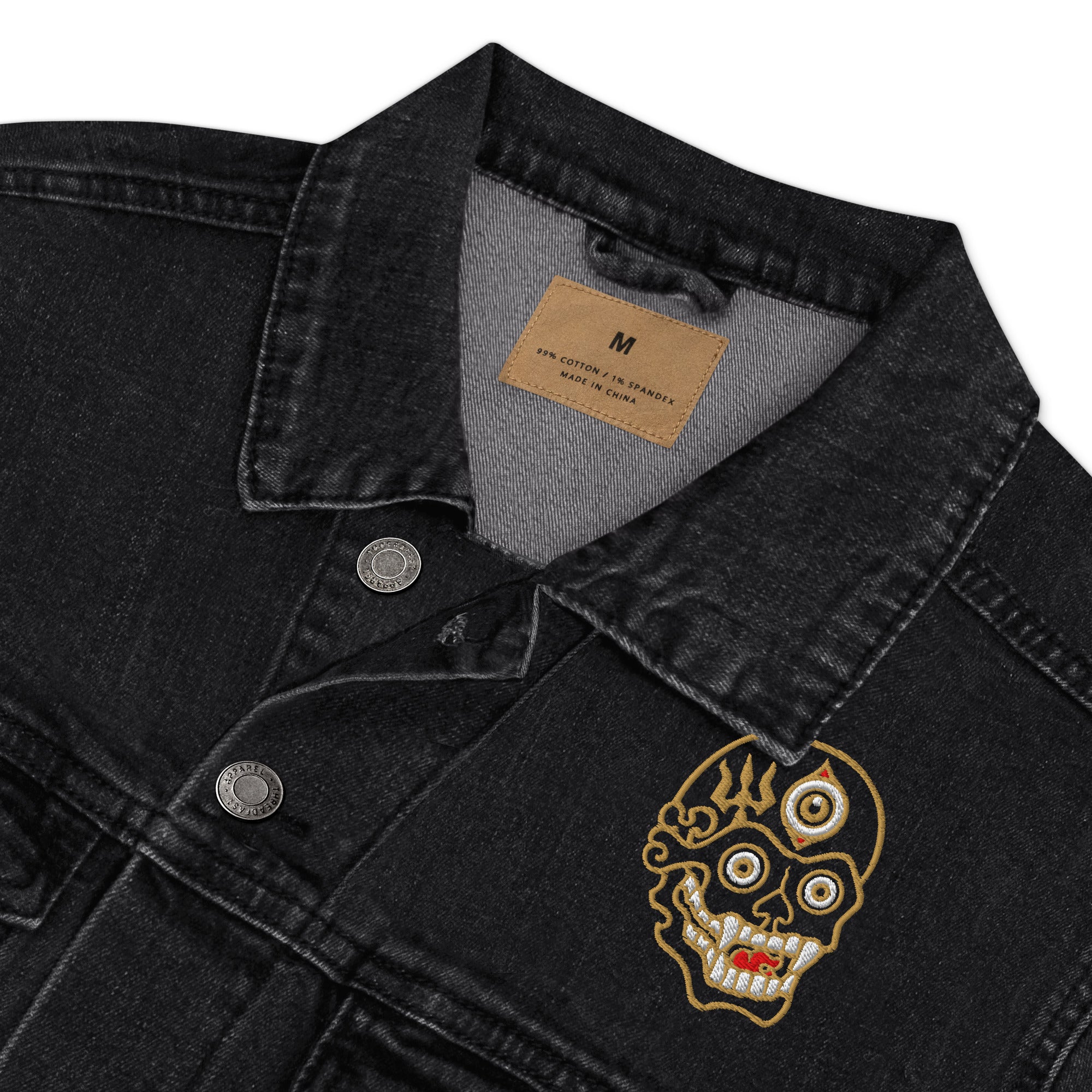 Tibetan Skull: Denim Jacket (Unisex)