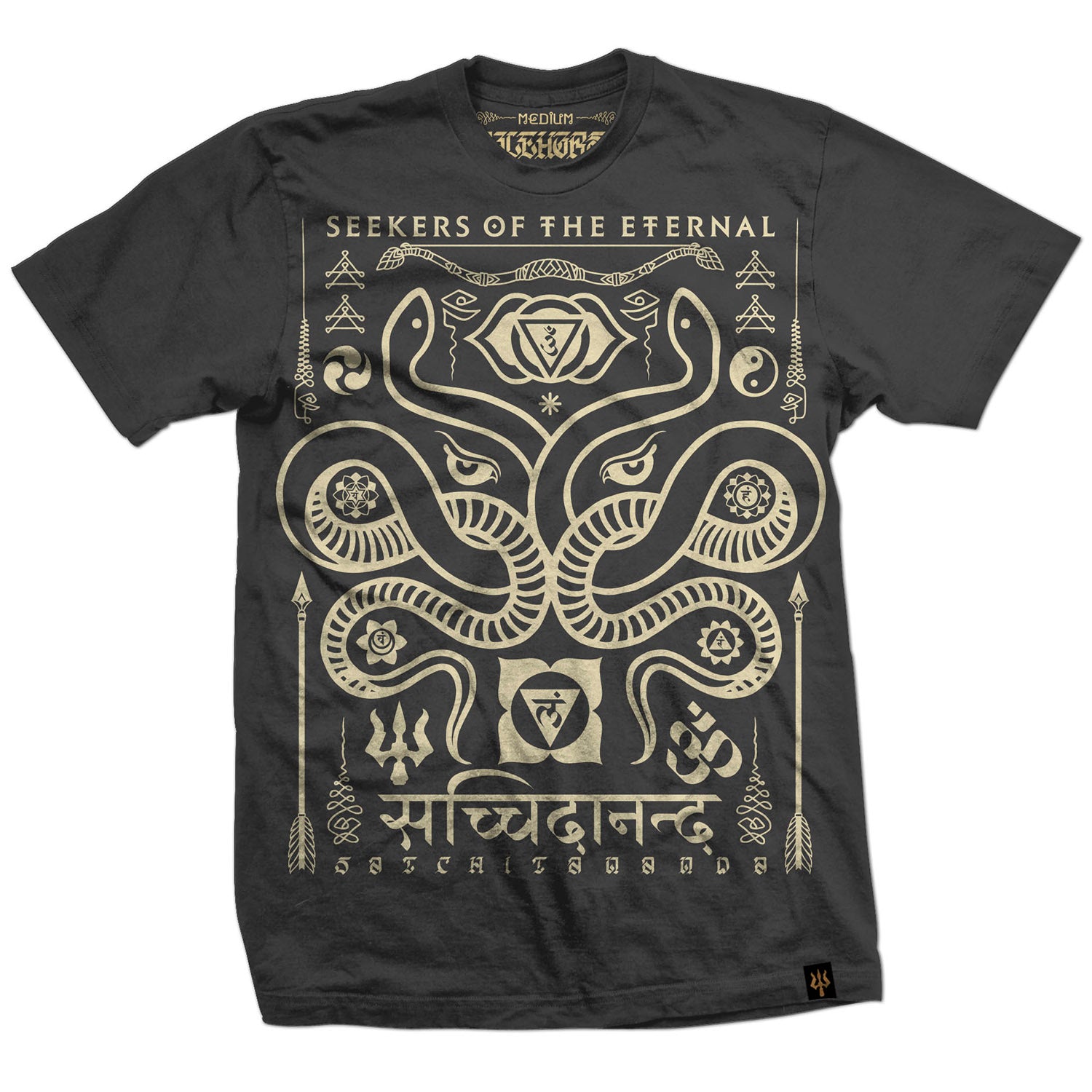 T-shirt: 'Serpents Rise' Heavy Metal Gray